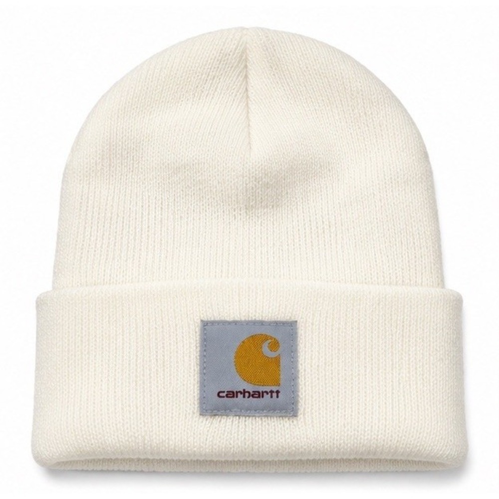 Carhartt A18 Watch Hat Beanie Winter White WWH Knit Cuffed Logo One Size